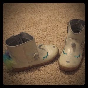 Girls Unicorn Boots